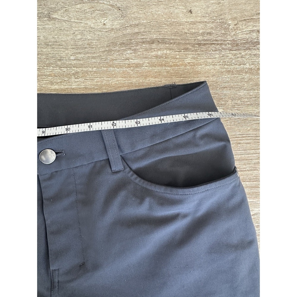 Lululemon Men's Pants ABC Slim Warpstreme Men Size 31 Soft Black‎ 28.5 inseam - Picture 6 of 6